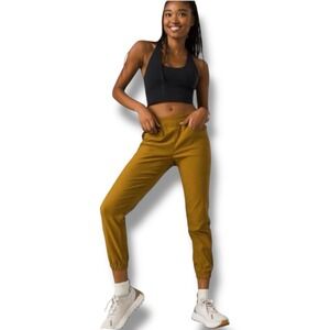 Prana Halle E-Waist Jogger II Women's 4 Stretch Hiking Pants UPF 50+ Bronze $95